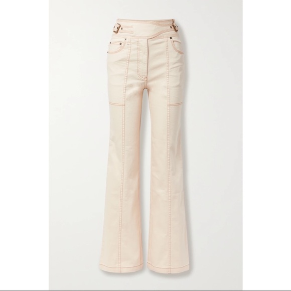 ✨NWT✨Ulla Johnson Albie belted high-rise wide-leg denim jeans - Picture 5 of 8